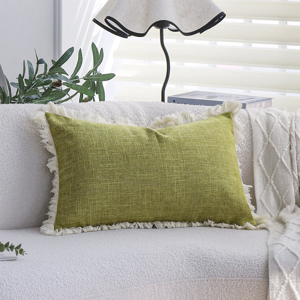boho-chic style lumbar throw pillow covers Pack of 1 of 12"x20" and 1 of 18"x18" - Image 22