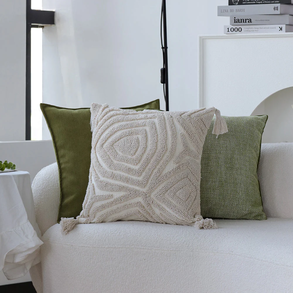 boho-chic style throw pillow covers Pack of 2 size 18"x18" - Image 12