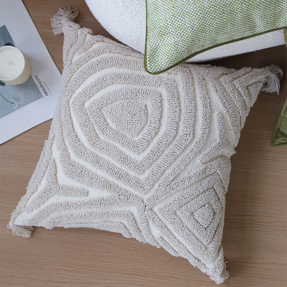 boho-chic style throw pillow covers Pack of 2 size 18"x18" - Image 14