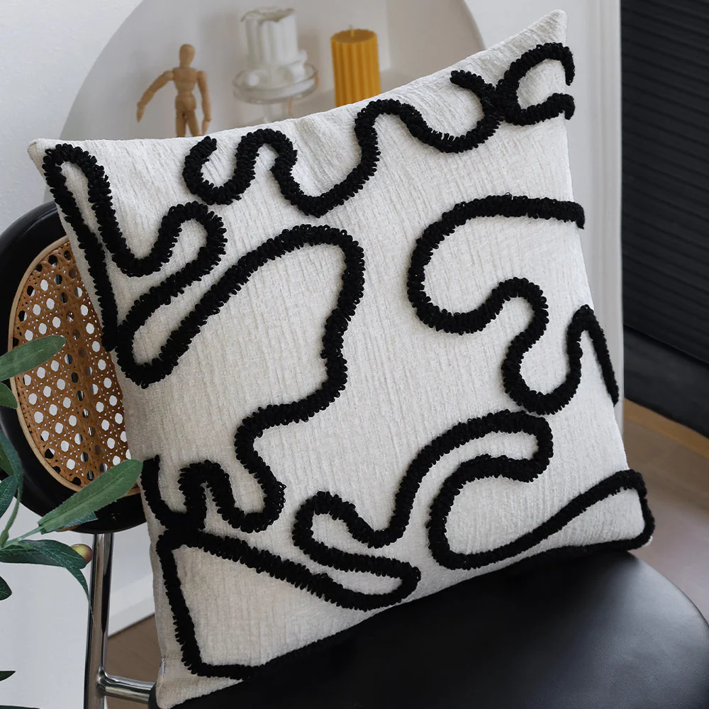 boho-chic style throw pillow covers Pack of 2 size 18"x18" - Image 3