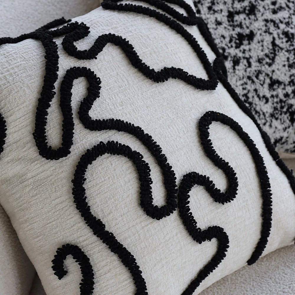 boho-chic style throw pillow coverwith450g insert  Pack of 1 size 18"x18" - Image 23