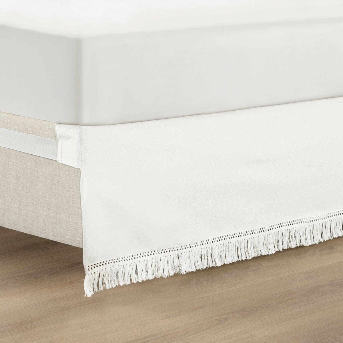 Boho Fringe 15-Inch Tailored Drop Easy Fit Bed Skirt - Image 2