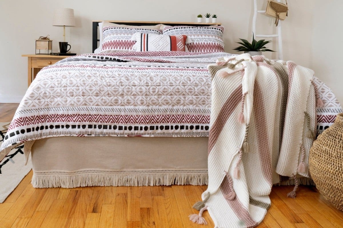 Boho Knitted Braided Tassel Throw - Image 24