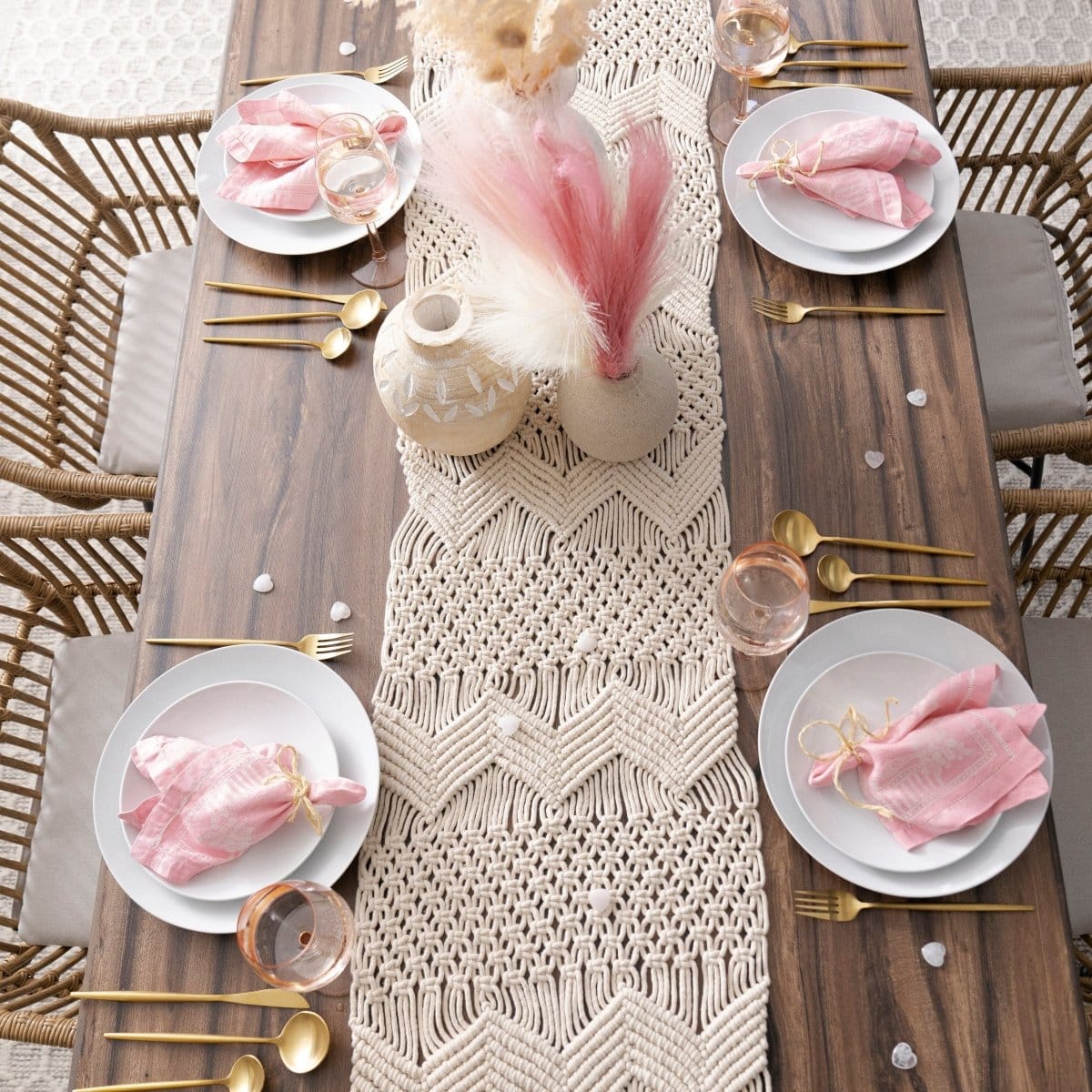 Boho Macrame Indoor/Outdoor Table Runner - Image 13
