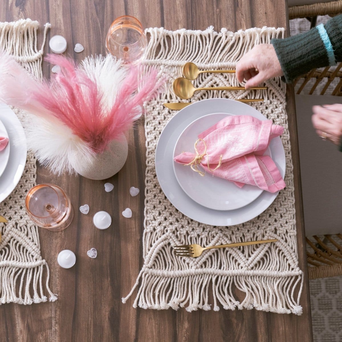 Boho Macrame Indoor/Outdoor Table Runner - Image 15