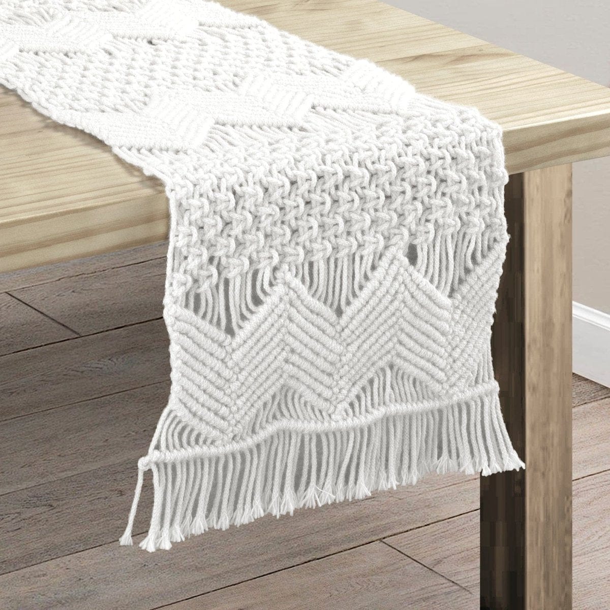 Boho Macrame Indoor/Outdoor Table Runner - Image 2