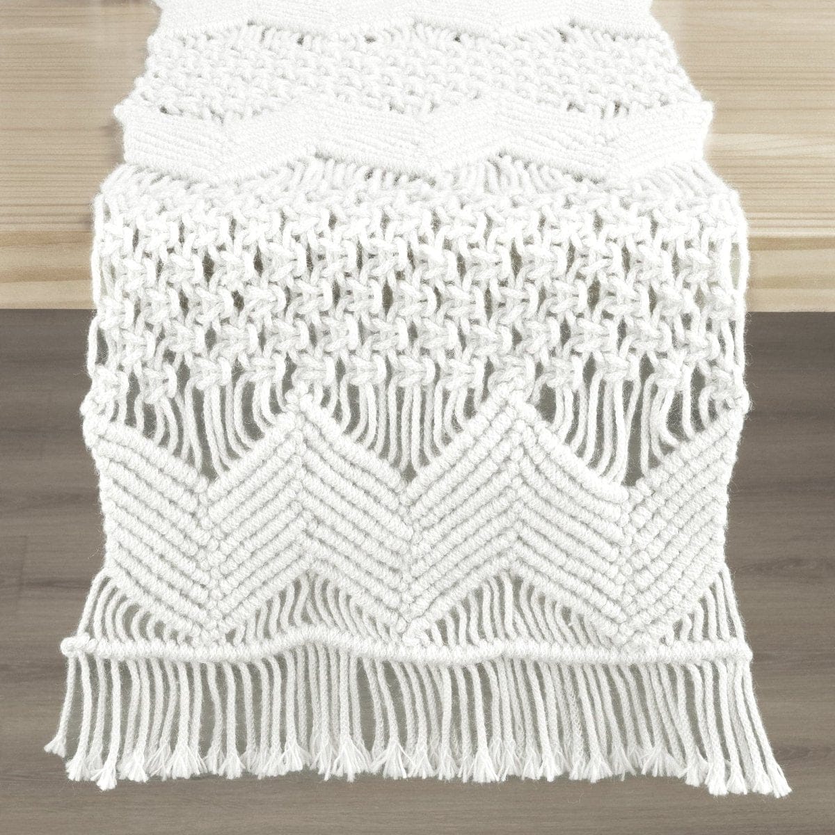 Boho Macrame Indoor/Outdoor Table Runner - Image 3