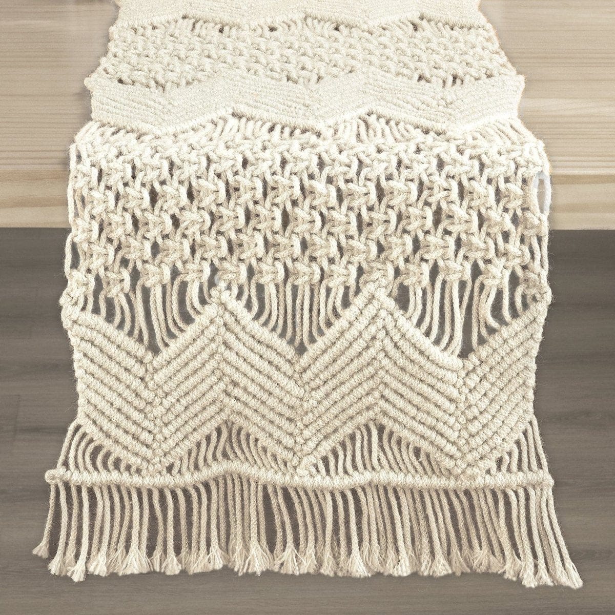 Boho Macrame Indoor/Outdoor Table Runner - Image 5