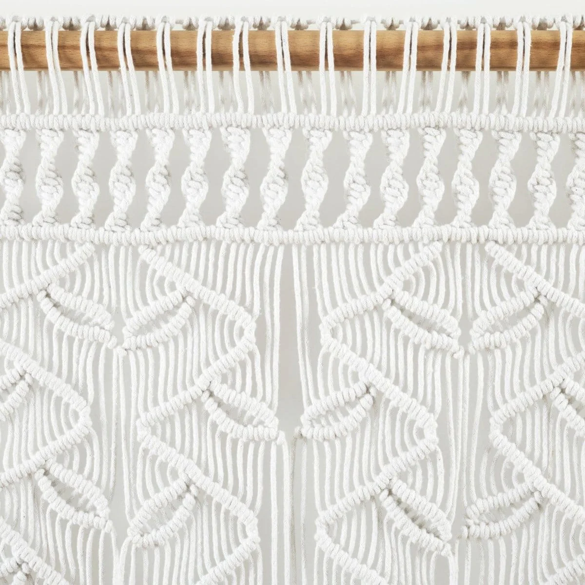Boho Macrame Leaf Cotton Valance - Image 11