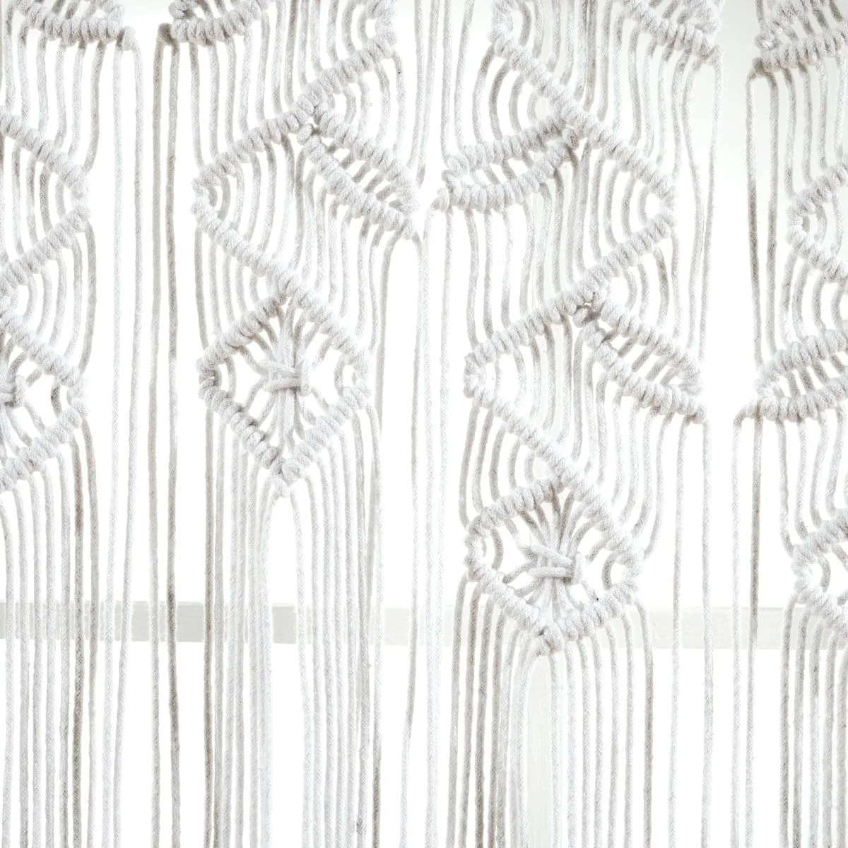 Boho Macrame Leaf Cotton Valance - Image 13