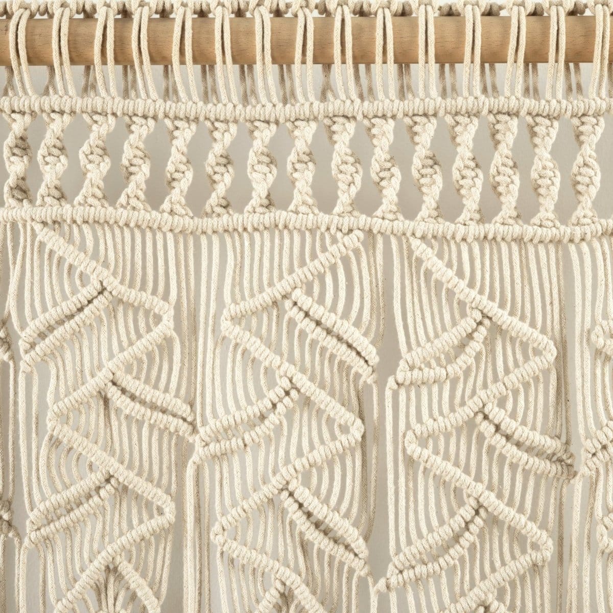 Boho Macrame Leaf Cotton Valance - Image 16