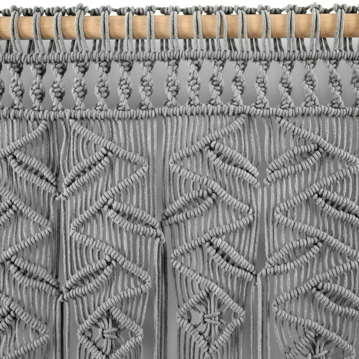 Boho Macrame Leaf Cotton Valance - Image 6