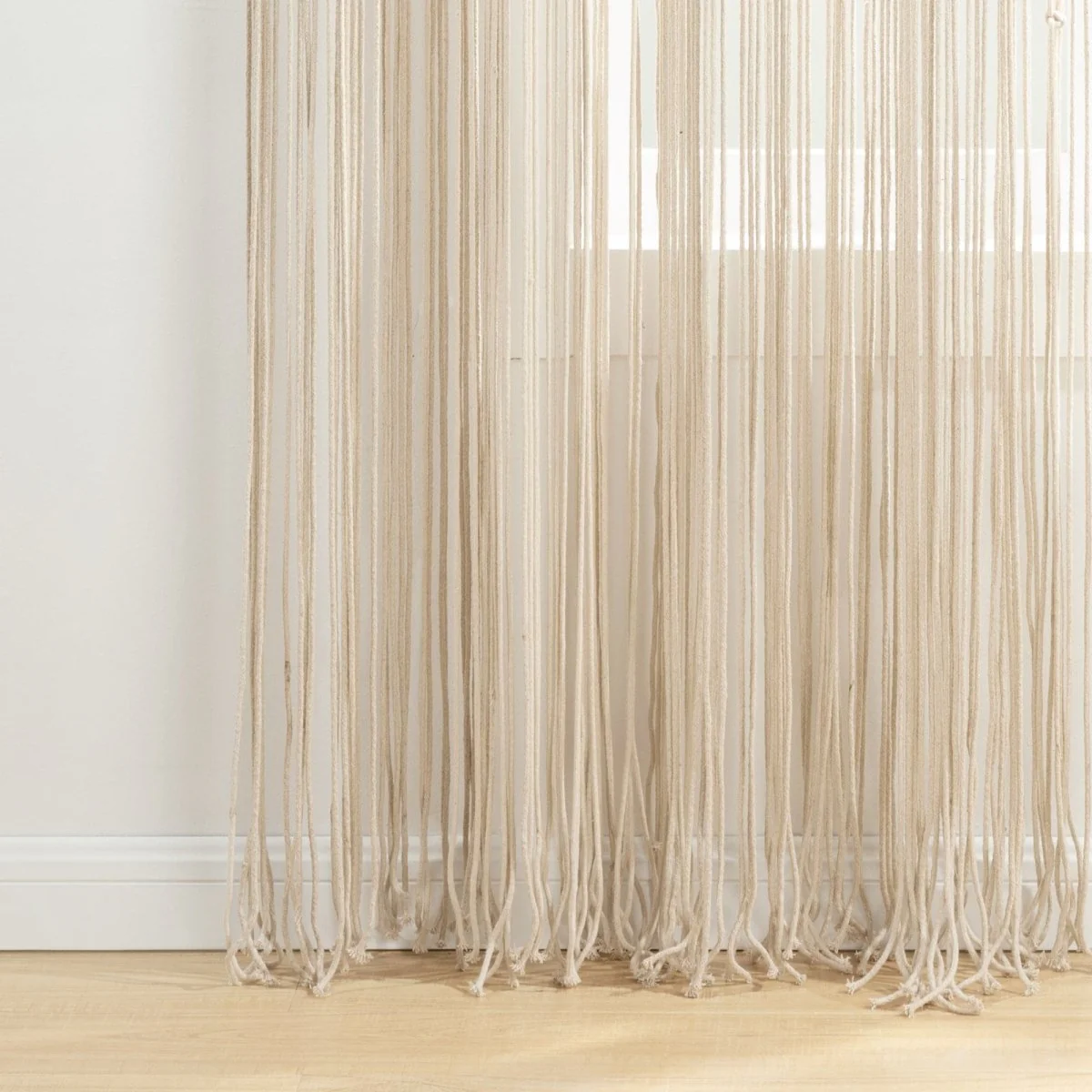 Boho Macrame Leaf Cotton Window Curtain - Image 19