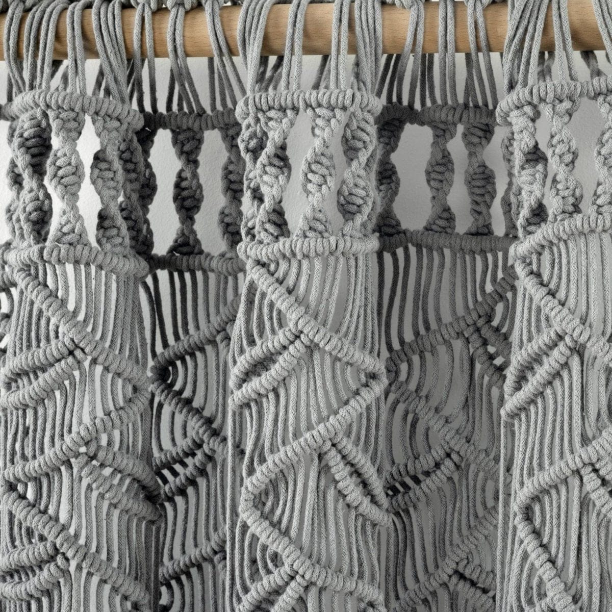 Boho Macrame Leaf Cotton Window Curtain - Image 5