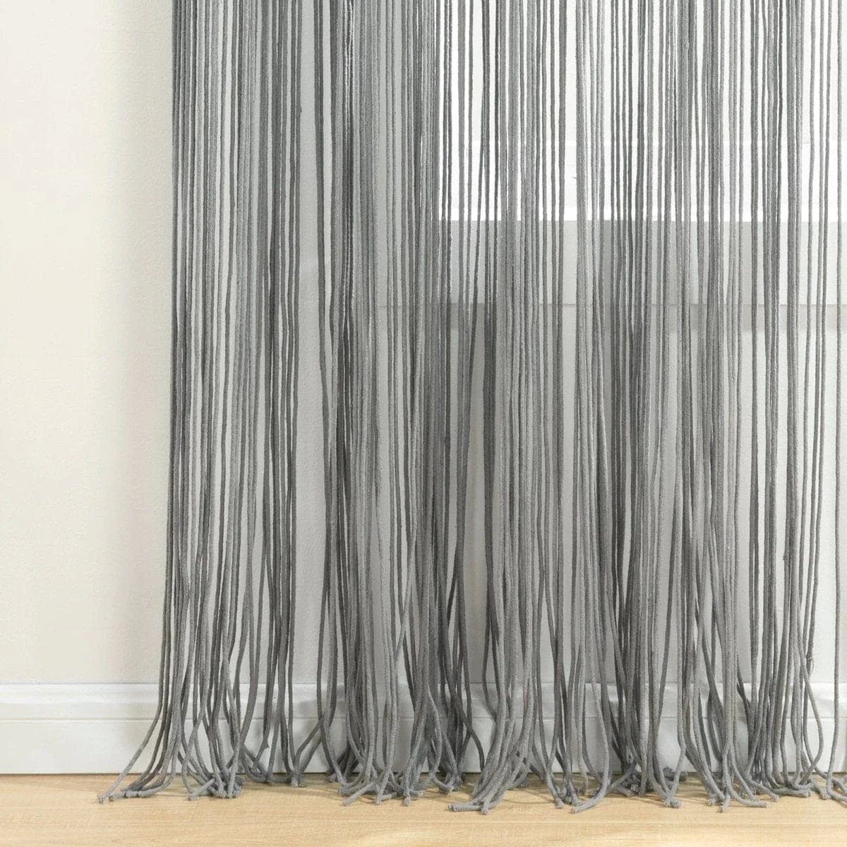 Boho Macrame Leaf Cotton Window Curtain - Image 6