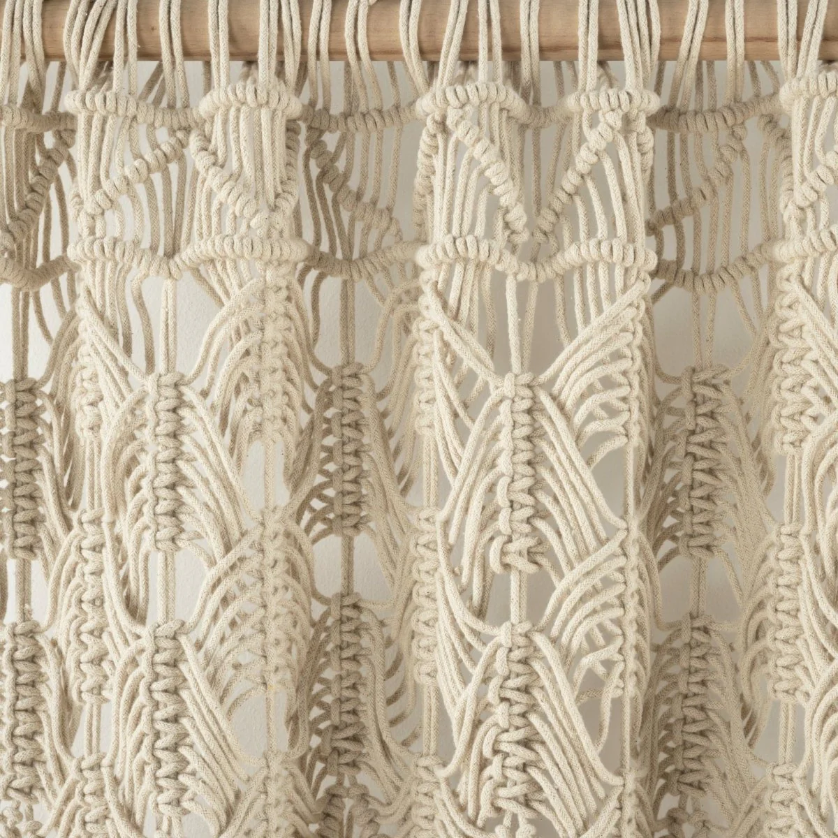Boho Macrame Tassel Cotton Window Curtain - Image 5