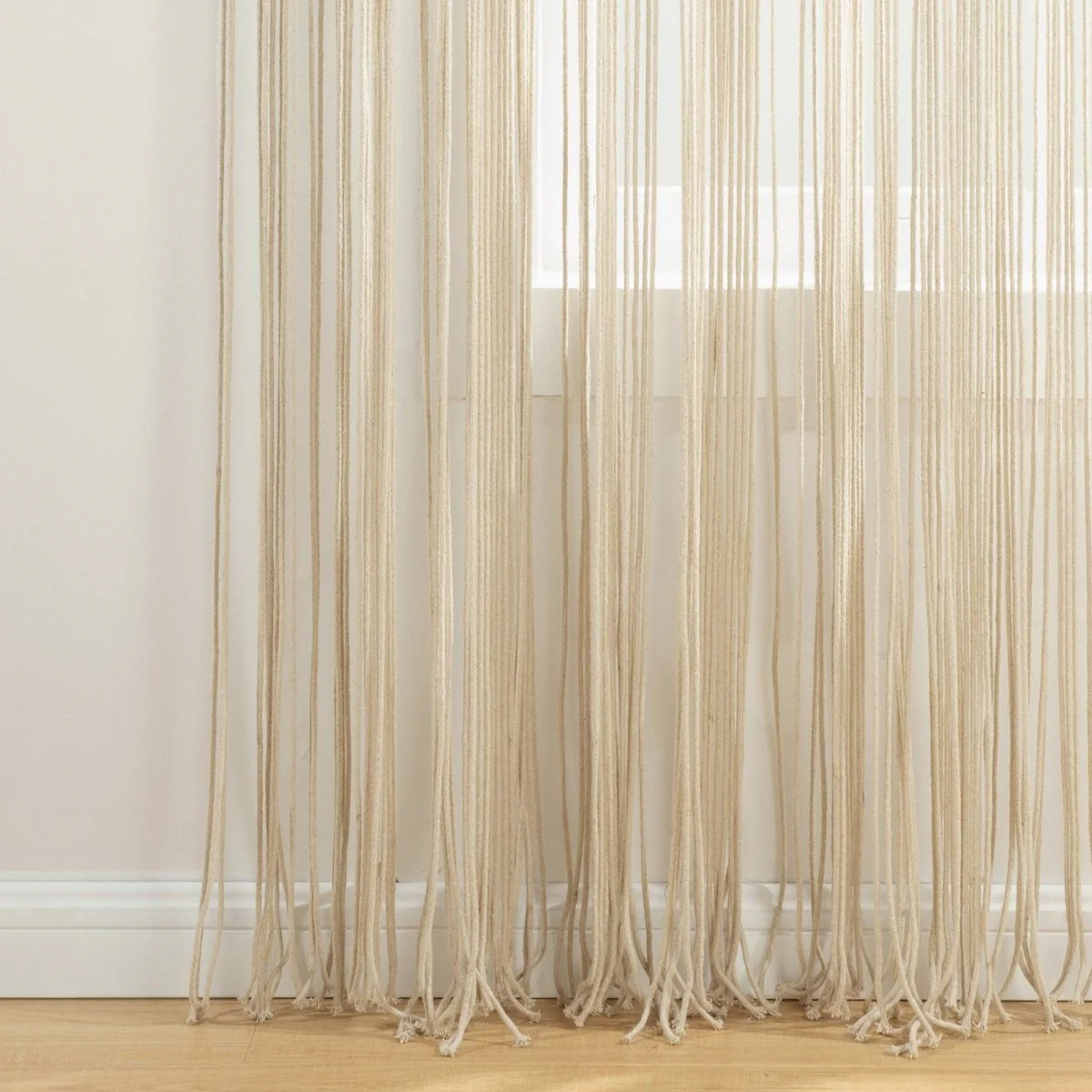 Boho Macrame Tassel Cotton Window Curtain - Image 6