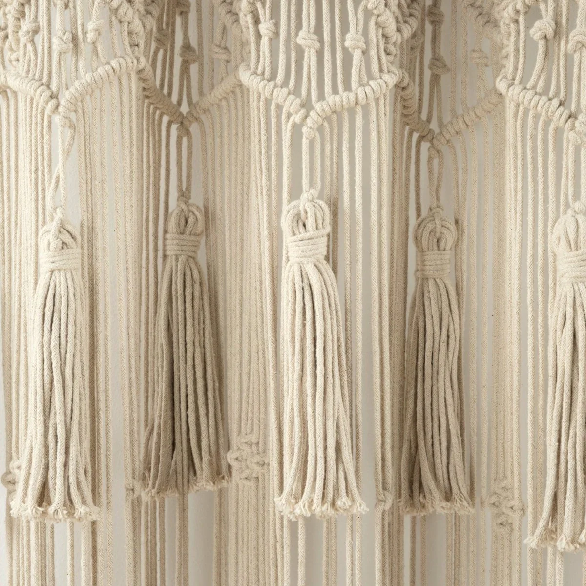 Boho Macrame Tassel Cotton Window Curtain - Image 7