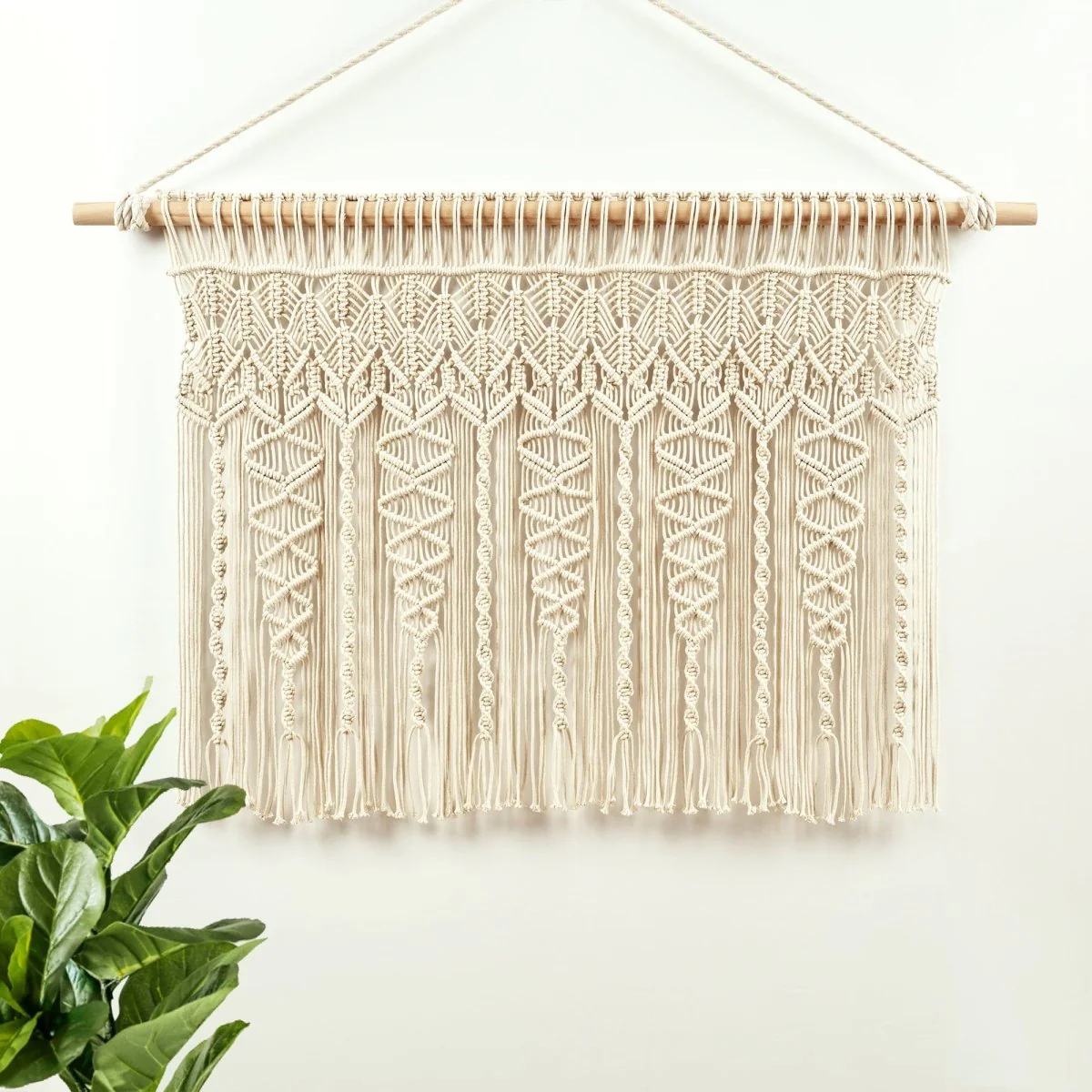 Boho Macrame Textured Cotton Valance - Image 10