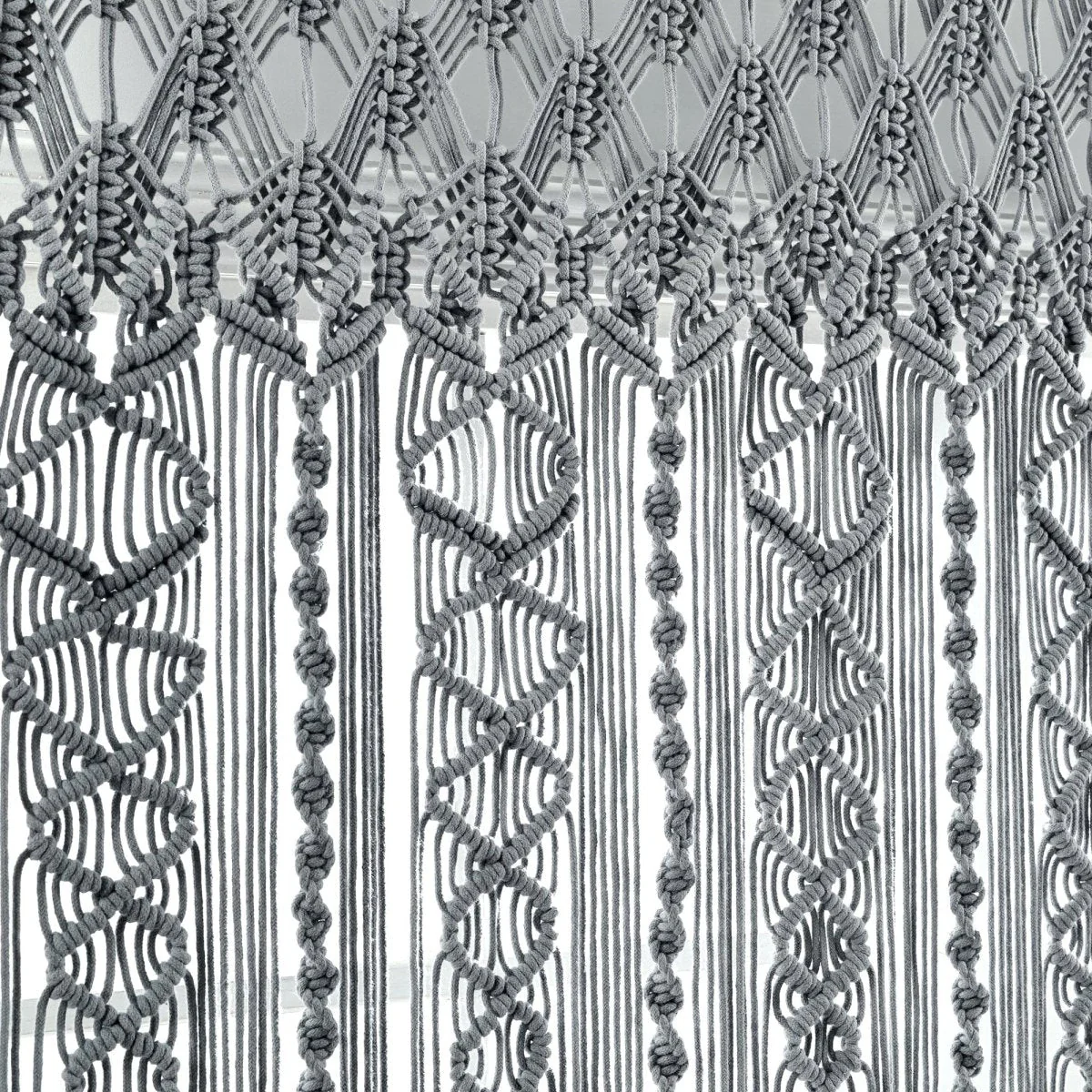 Boho Macrame Textured Cotton Valance - Image 15