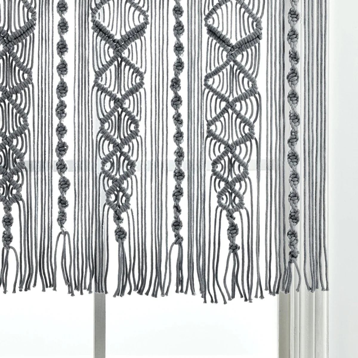 Boho Macrame Textured Cotton Valance - Image 16