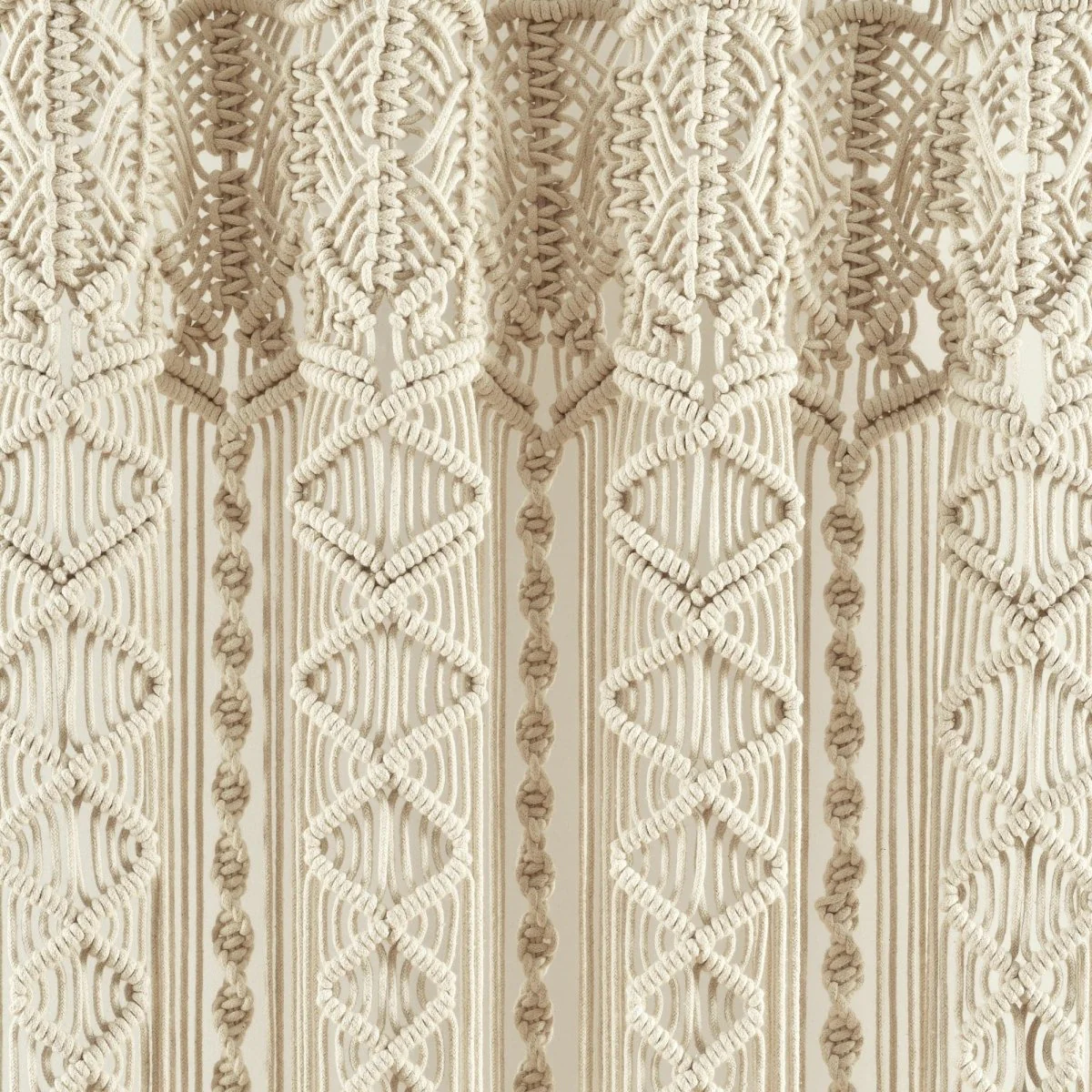Boho Macrame Textured Cotton Valance - Image 17