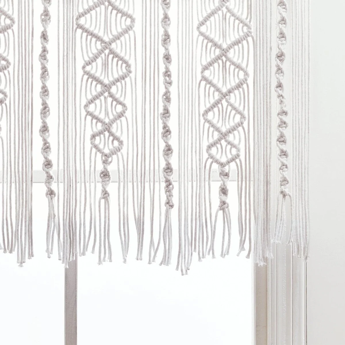 Boho Macrame Textured Cotton Valance - Image 18