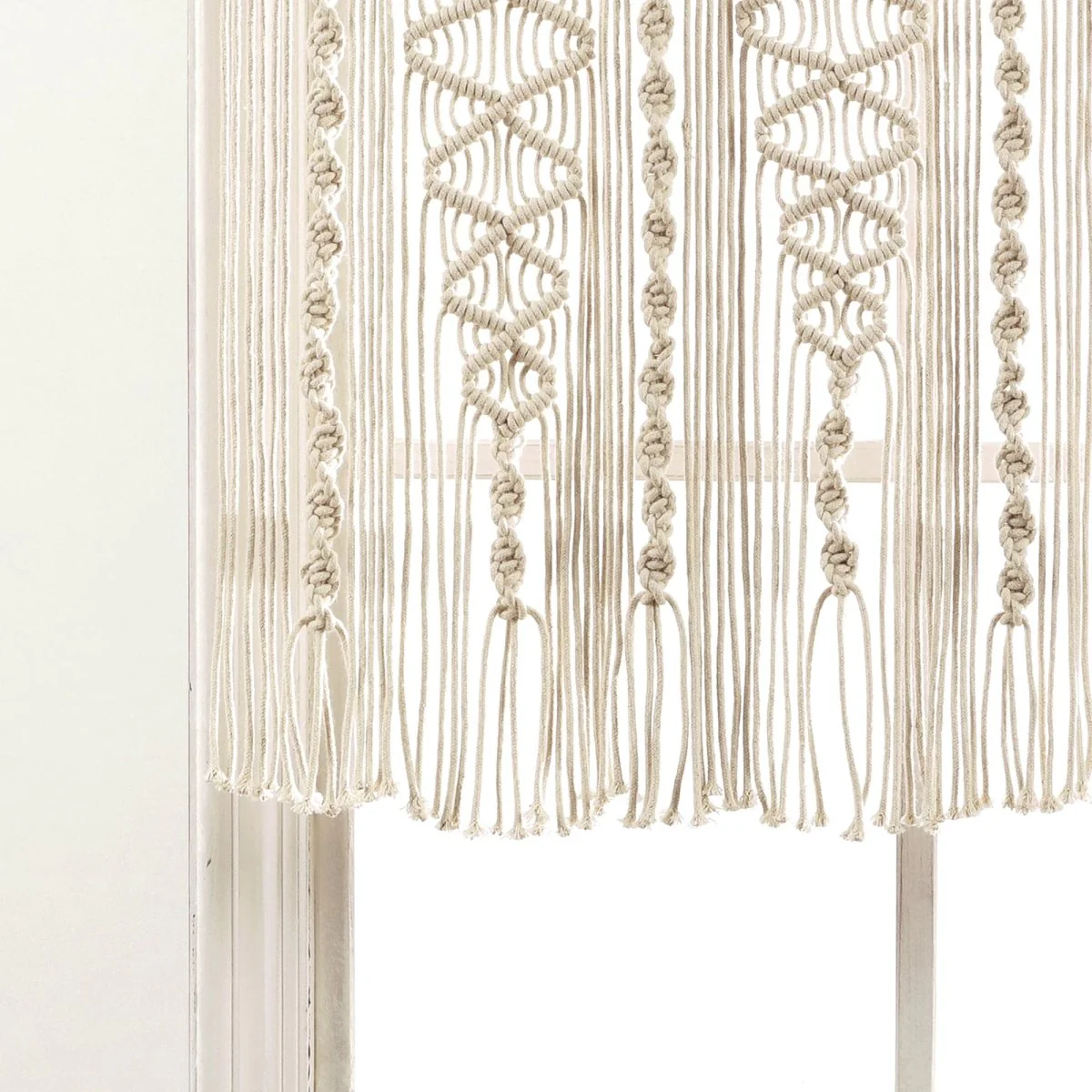 Boho Macrame Textured Cotton Valance - Image 19