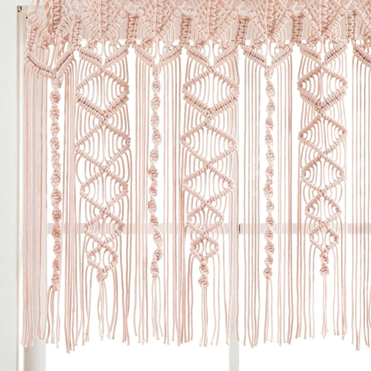 Boho Macrame Textured Cotton Valance - Image 25