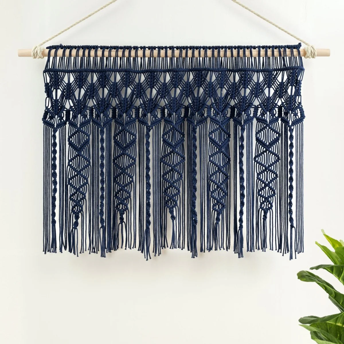 Boho Macrame Textured Cotton Valance - Image 26