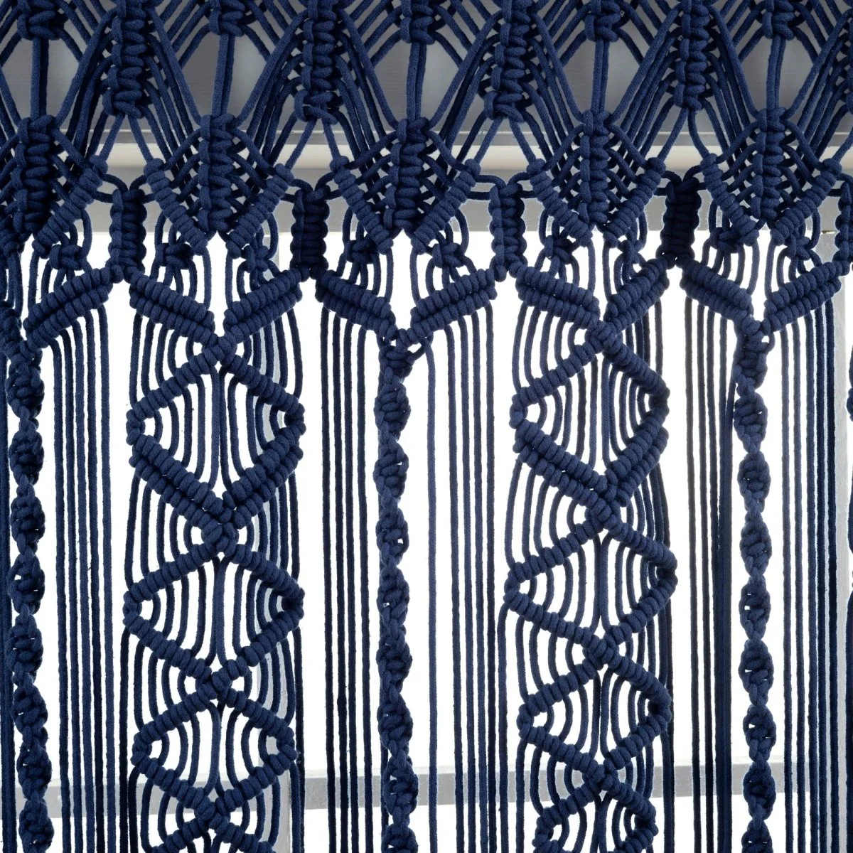 Boho Macrame Textured Cotton Valance - Image 28