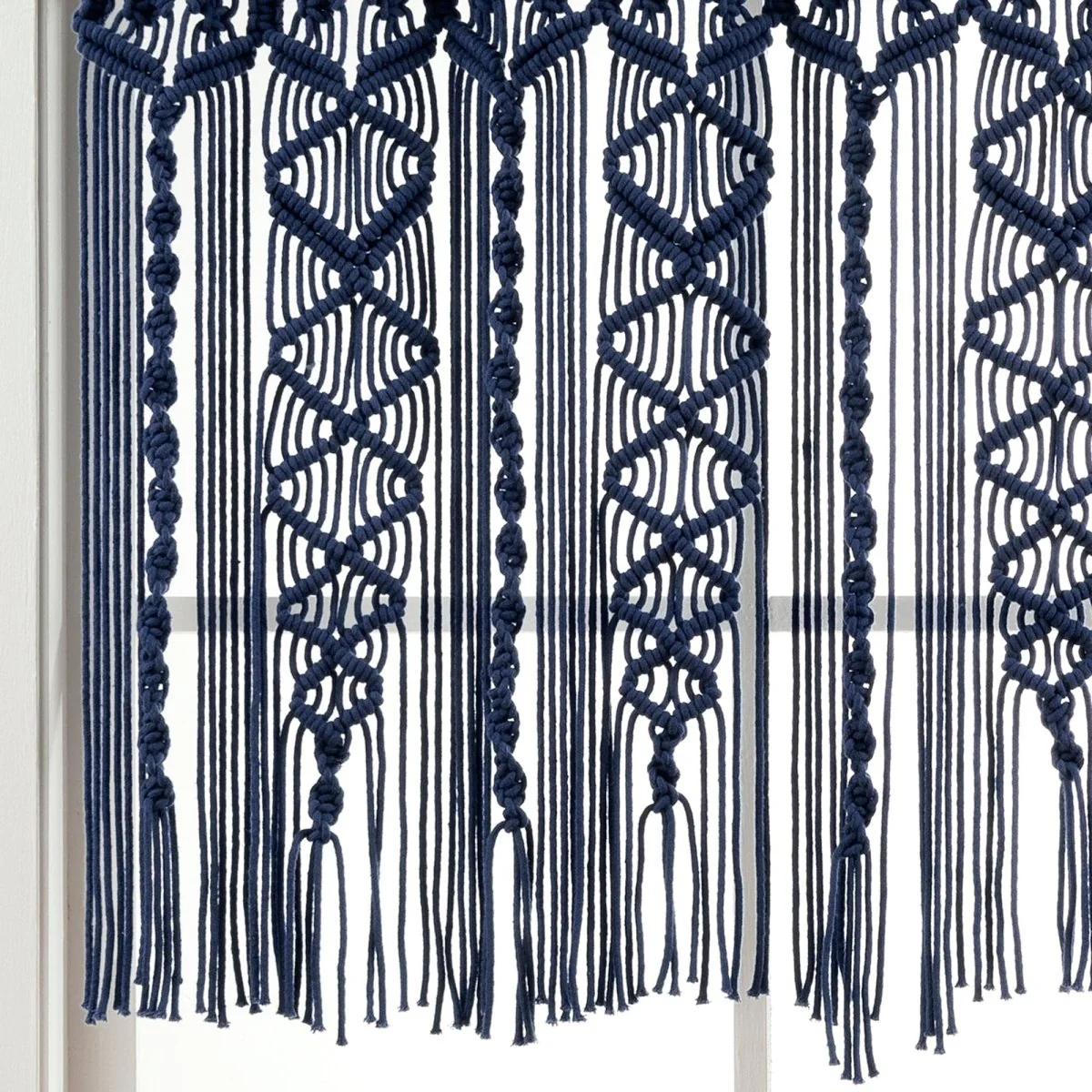Boho Macrame Textured Cotton Valance - Image 30