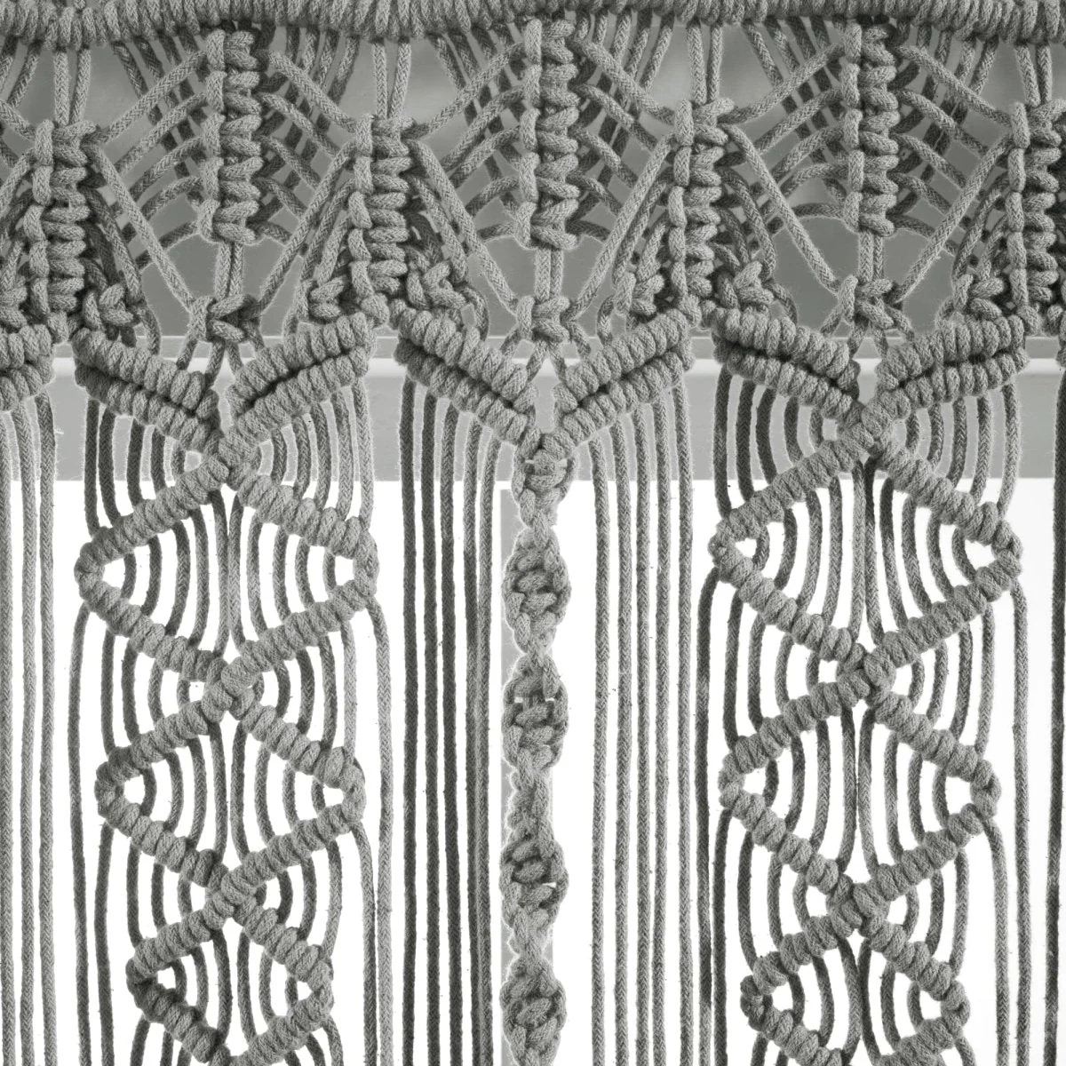 Boho Macrame Textured Cotton Valance - Image 32