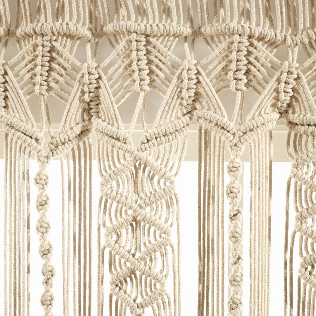 Boho Macrame Textured Cotton Valance - Image 36
