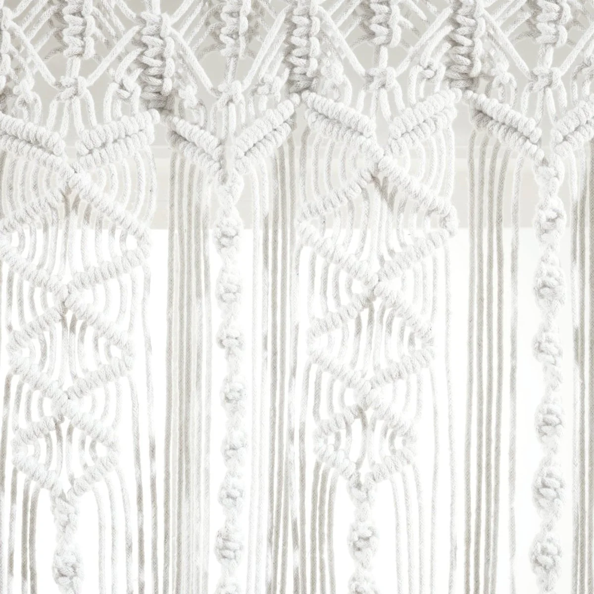 Boho Macrame Textured Cotton Valance - Image 40