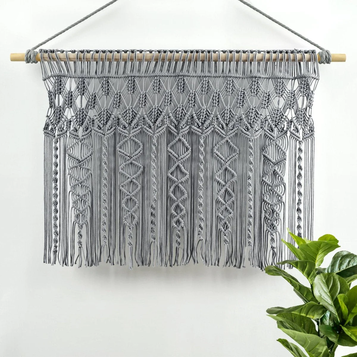 Boho Macrame Textured Cotton Valance - Image 9