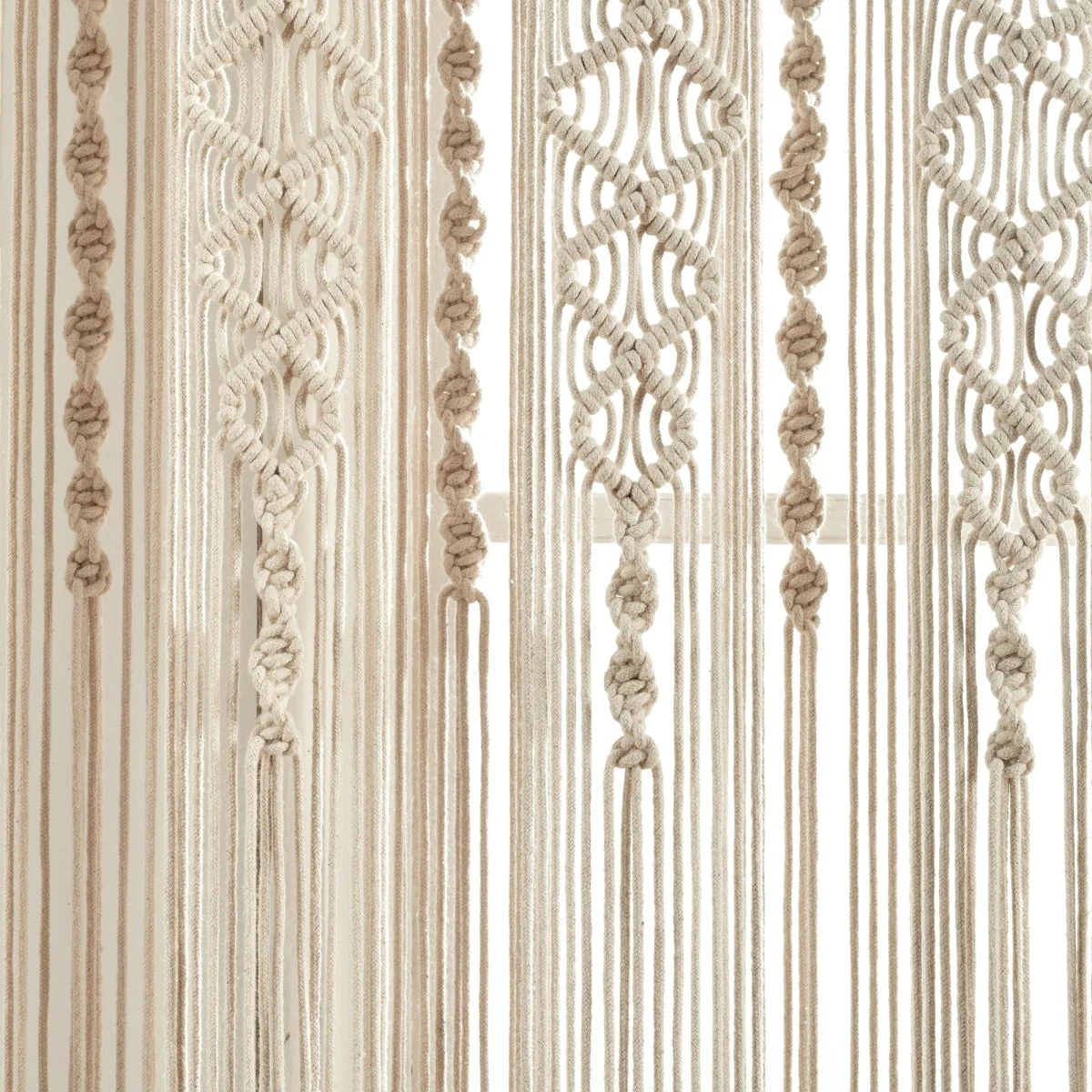 Boho Macrame Textured Cotton Window Curtain - Image 21