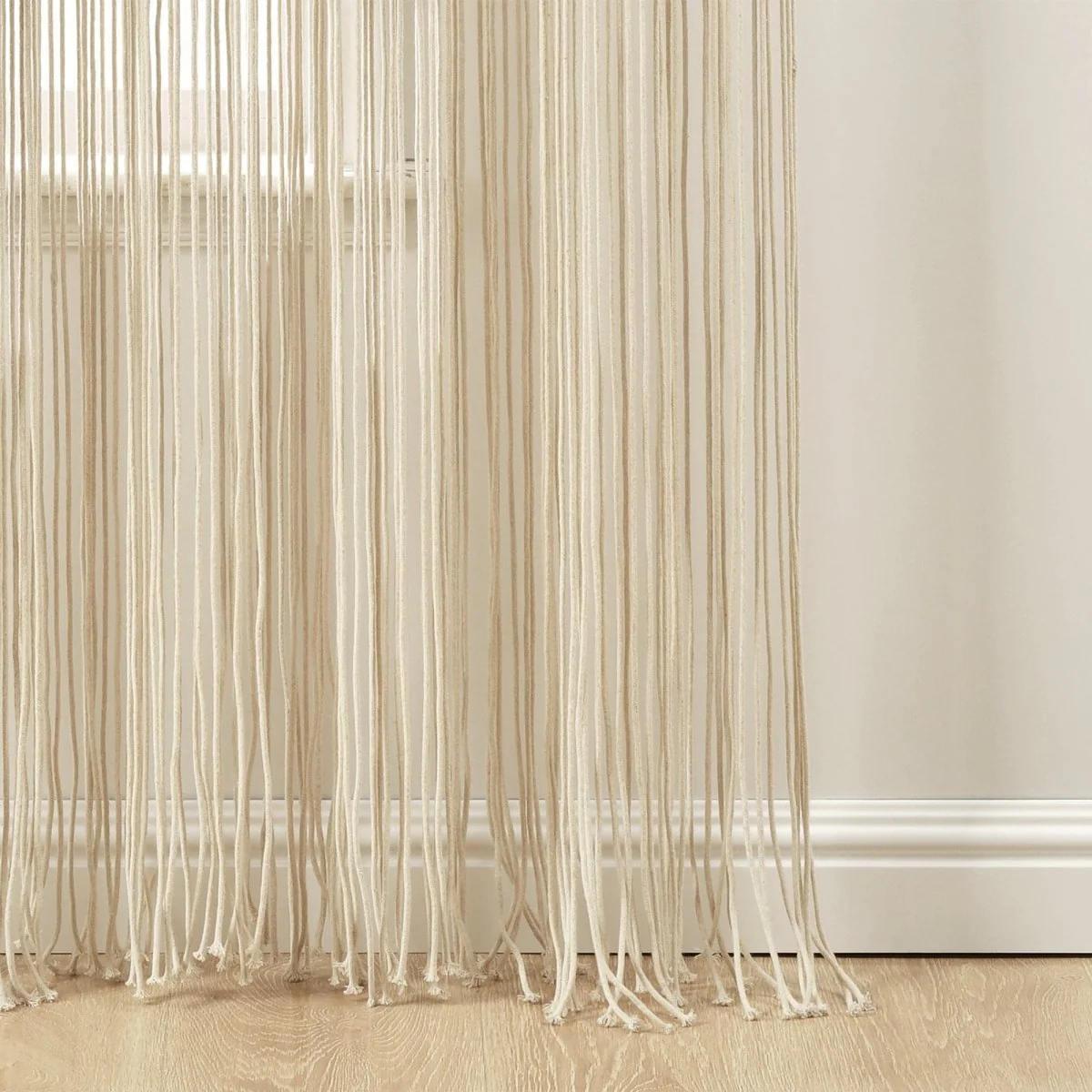 Boho Macrame Textured Cotton Window Curtain - Image 22