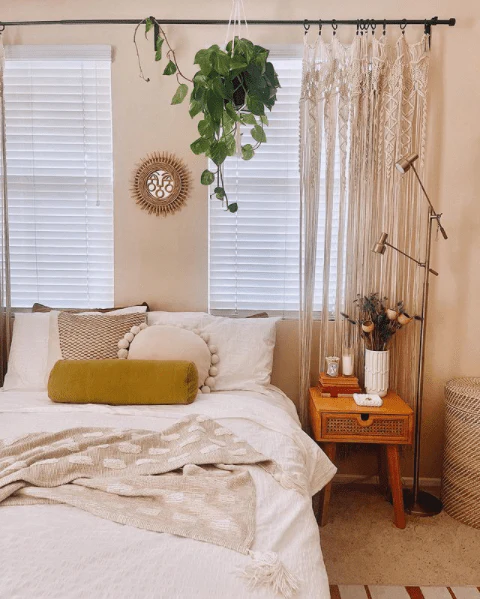Boho Macrame Textured Cotton Window Curtain - Image 24