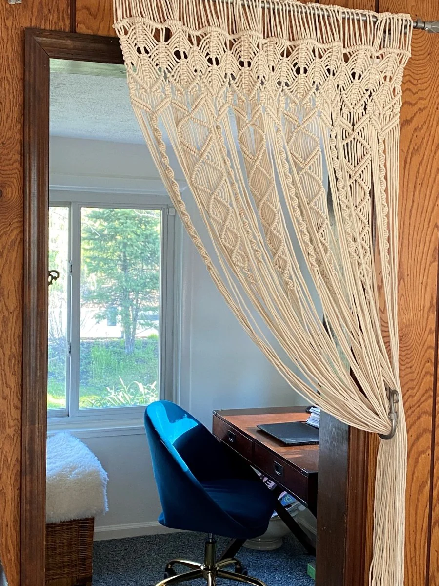 Boho Macrame Textured Cotton Window Curtain - Image 28