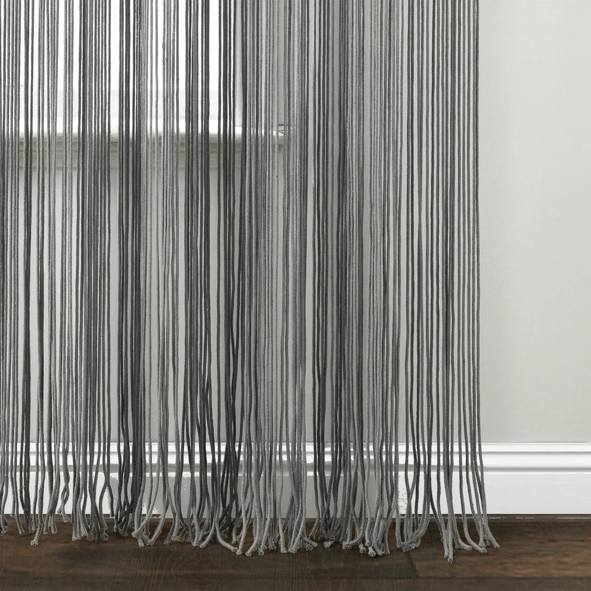 Boho Macrame Textured Cotton Window Curtain - Image 35