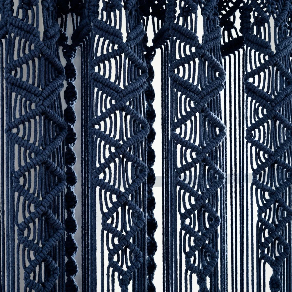 Boho Macrame Textured Cotton Window Curtain - Image 41