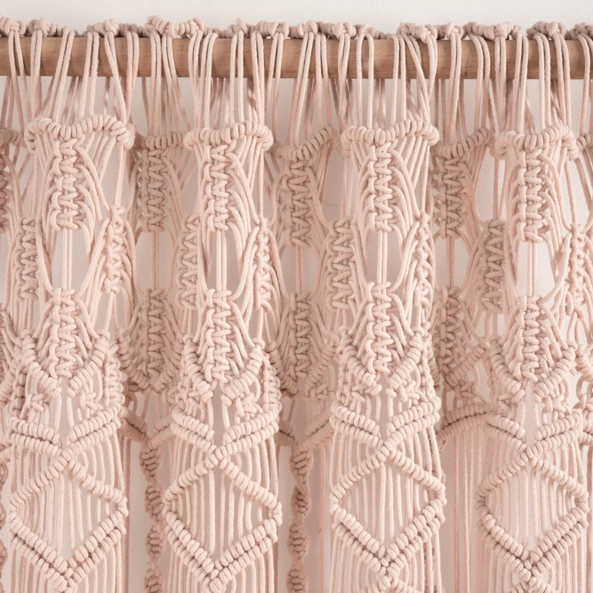 Boho Macrame Textured Cotton Window Curtain - Image 45