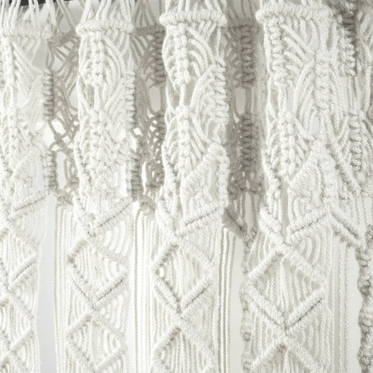 Boho Macrame Textured Indoor/Outdoor Window Curtain - Image 4