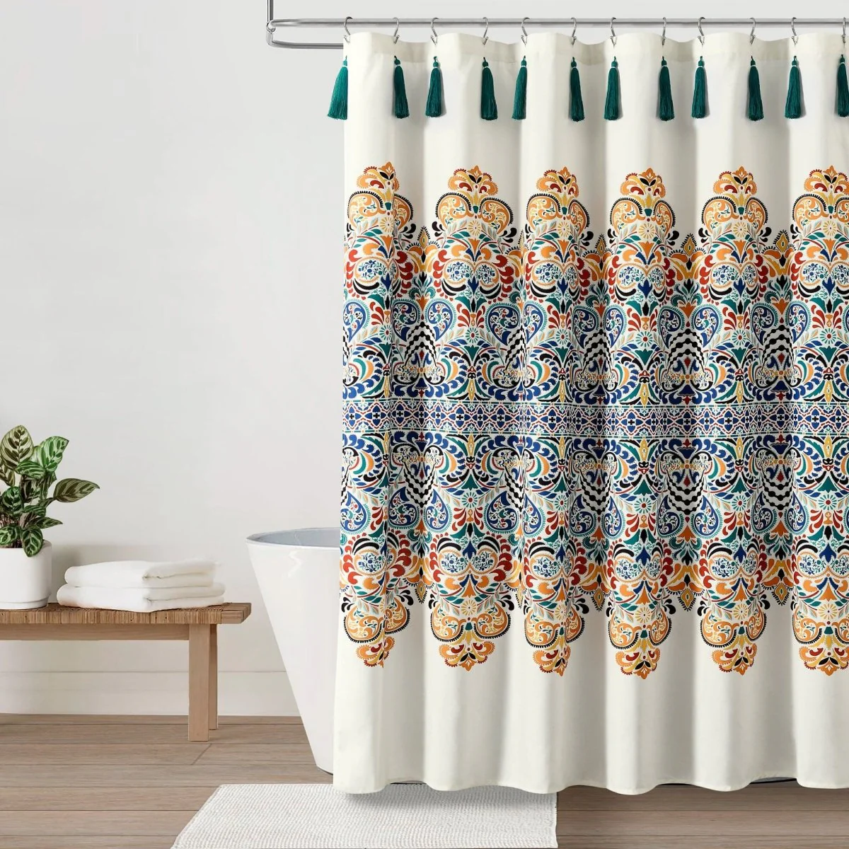 Boho Medallion Shower Curtain - Image 2