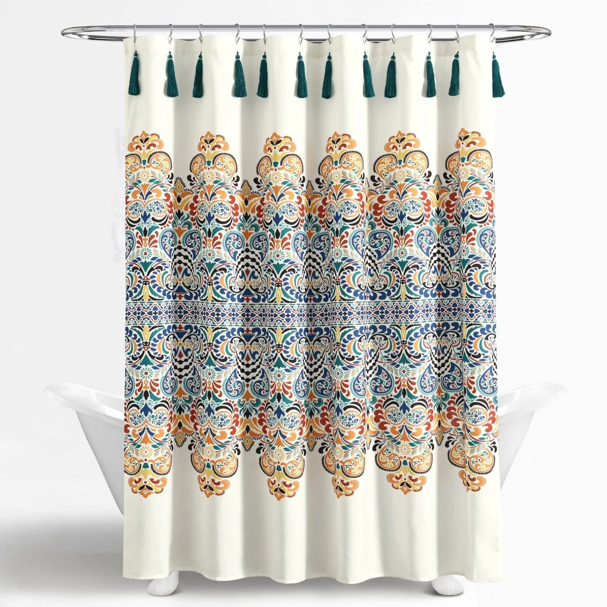 Boho Medallion Shower Curtain - Image 31