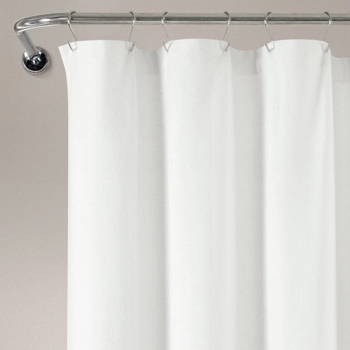 Boho Polka Dot Yarn Dyed Recycled Cotton Blend Shower Curtain - Image 6