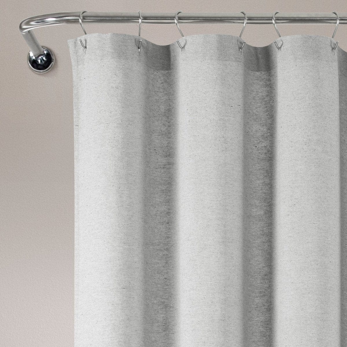 Boho Polka Dot Yarn Dyed Recycled Cotton Blend Shower Curtain - Image 8