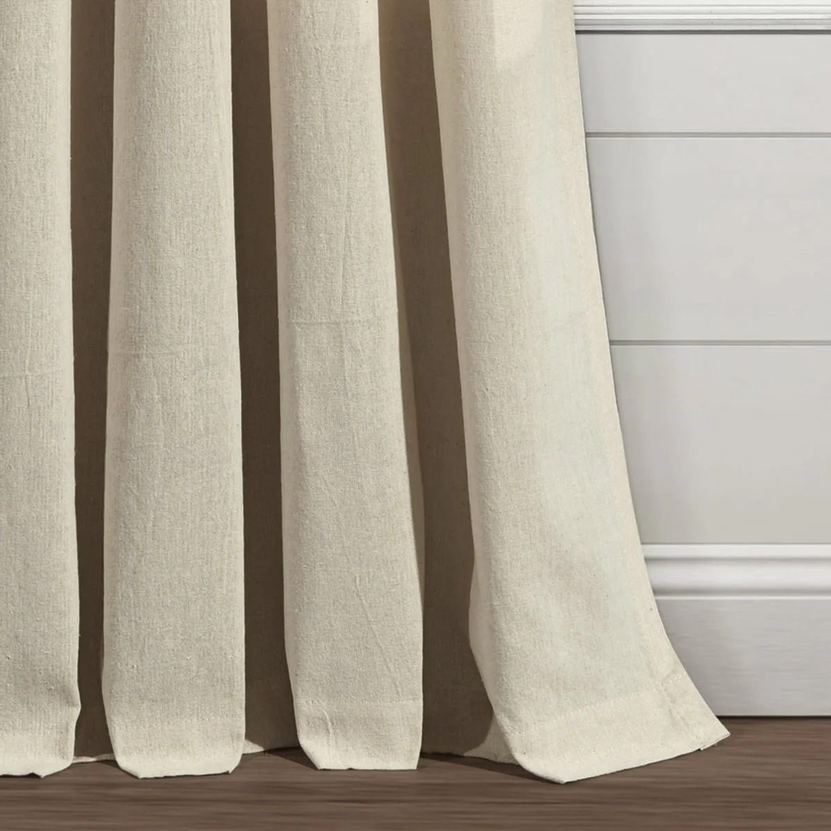 Boho Pom Pom Tassel Faux Linen Window Curtain Panel - Image 13