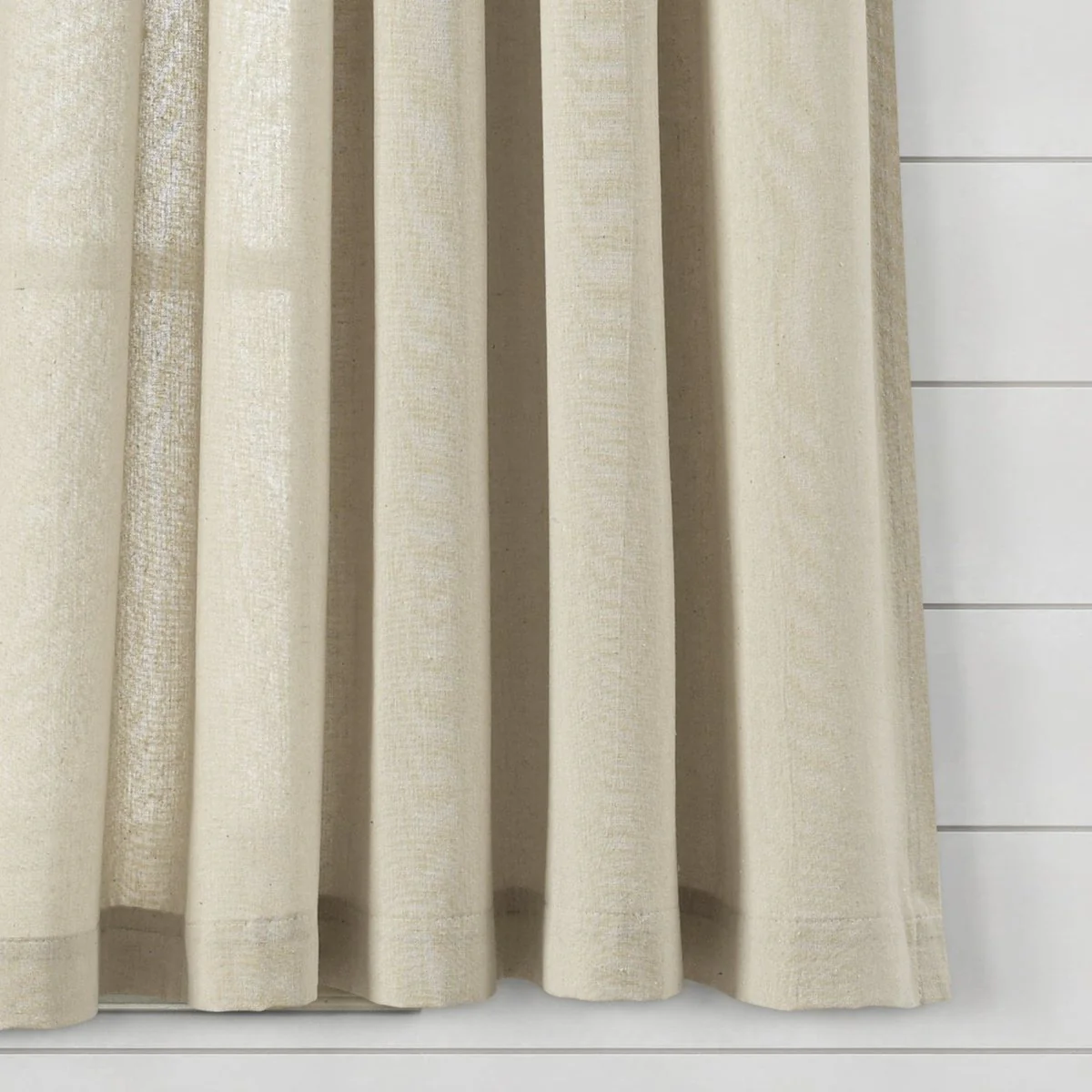 Boho Pom Pom Tassel Faux Linen Window Curtain Panel - Image 15